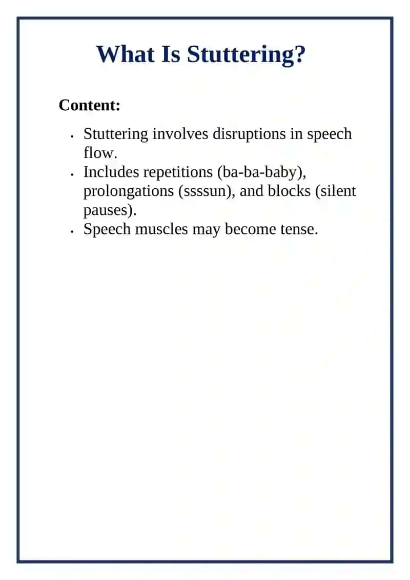Stuttering in Children Guide 4