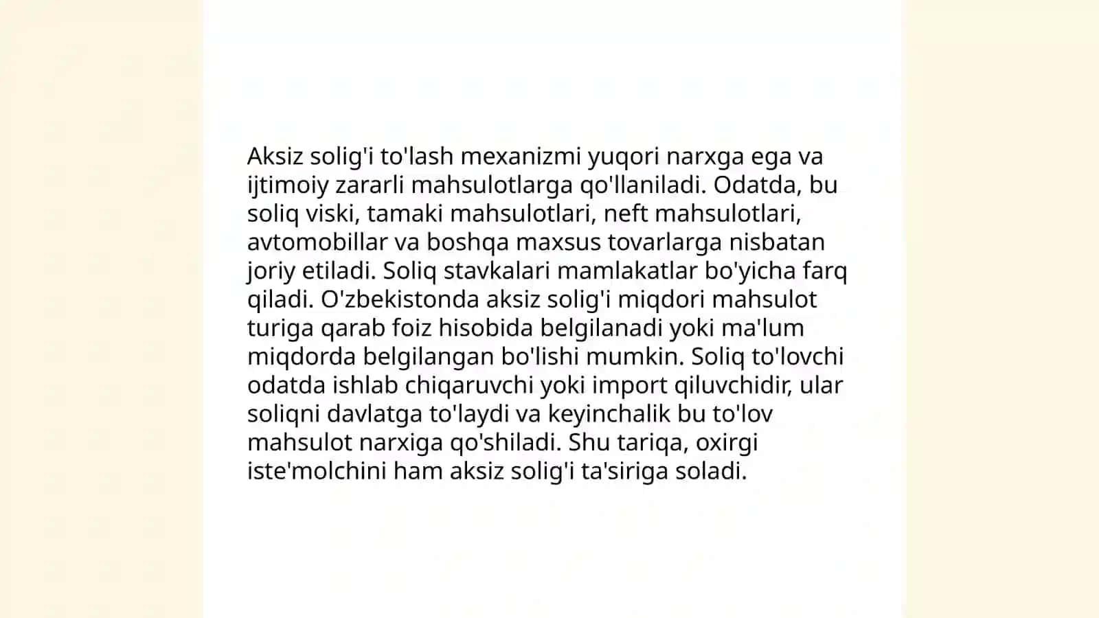 Aksiz solig'i to'lovchilari 4