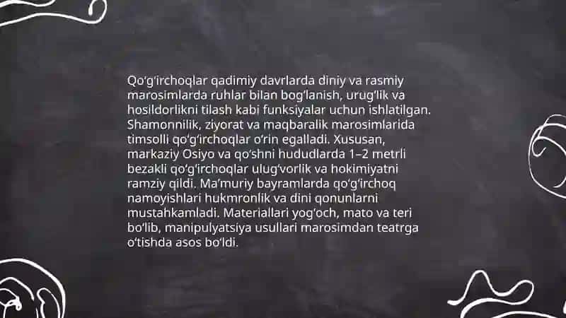 Qoʻgʻirchoq teatrining tarixiy ildizlari 4