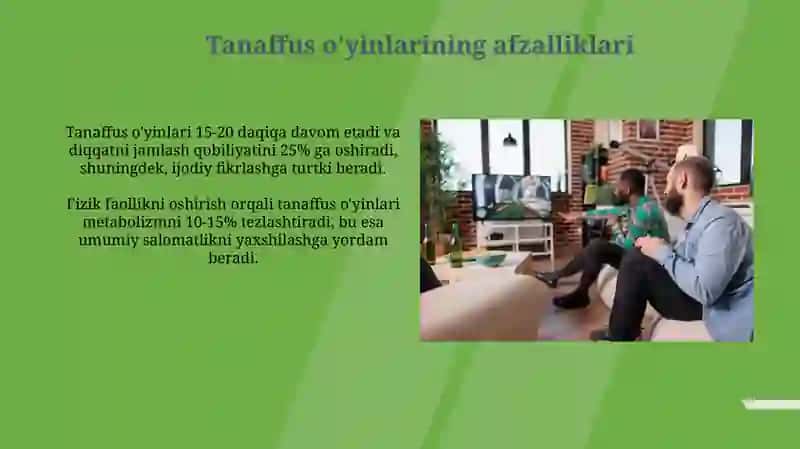 Tanaffuz vaqtida o'ynaladigan o'yinlar 4