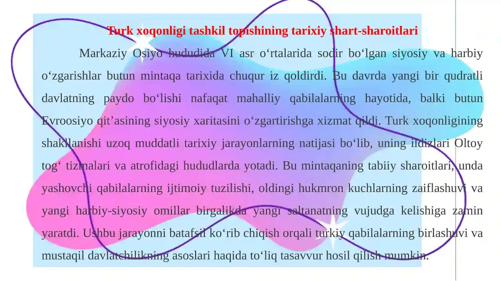 Turk xoqonligining tashkil topishi 4