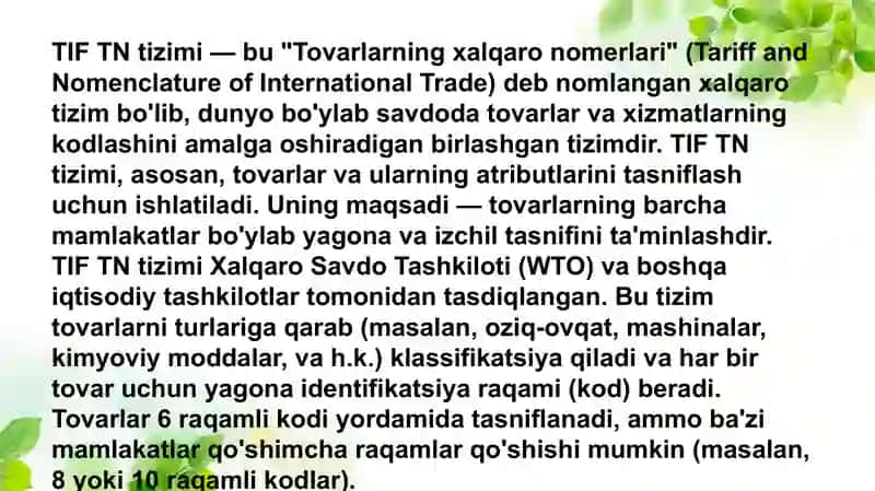TIF TN tizimi 4