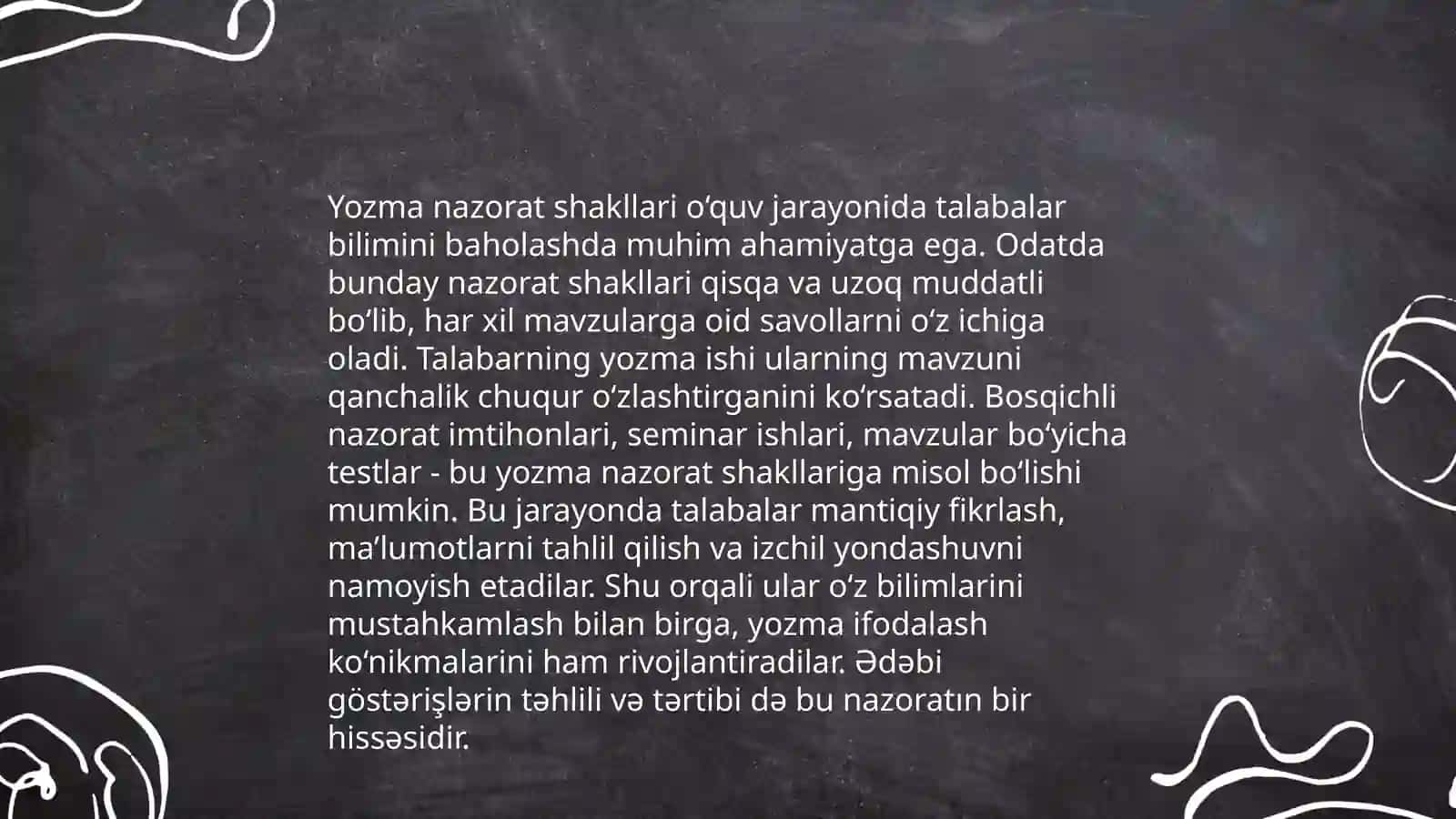 Ogʻzaki nazorat usullari 4