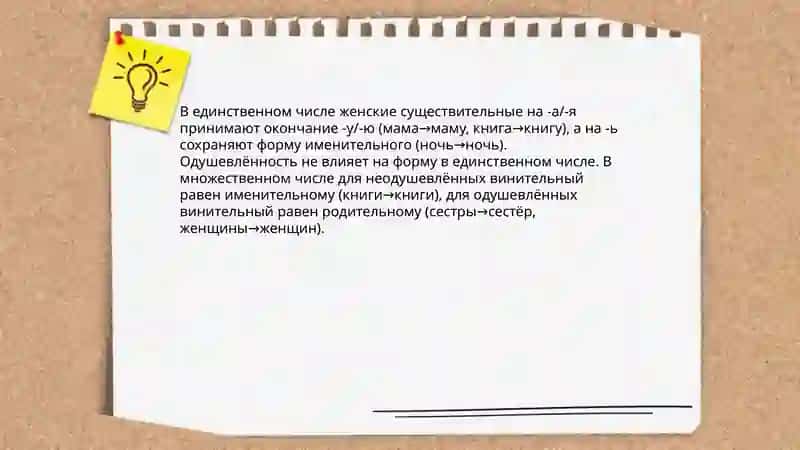 Винительный падеж 4