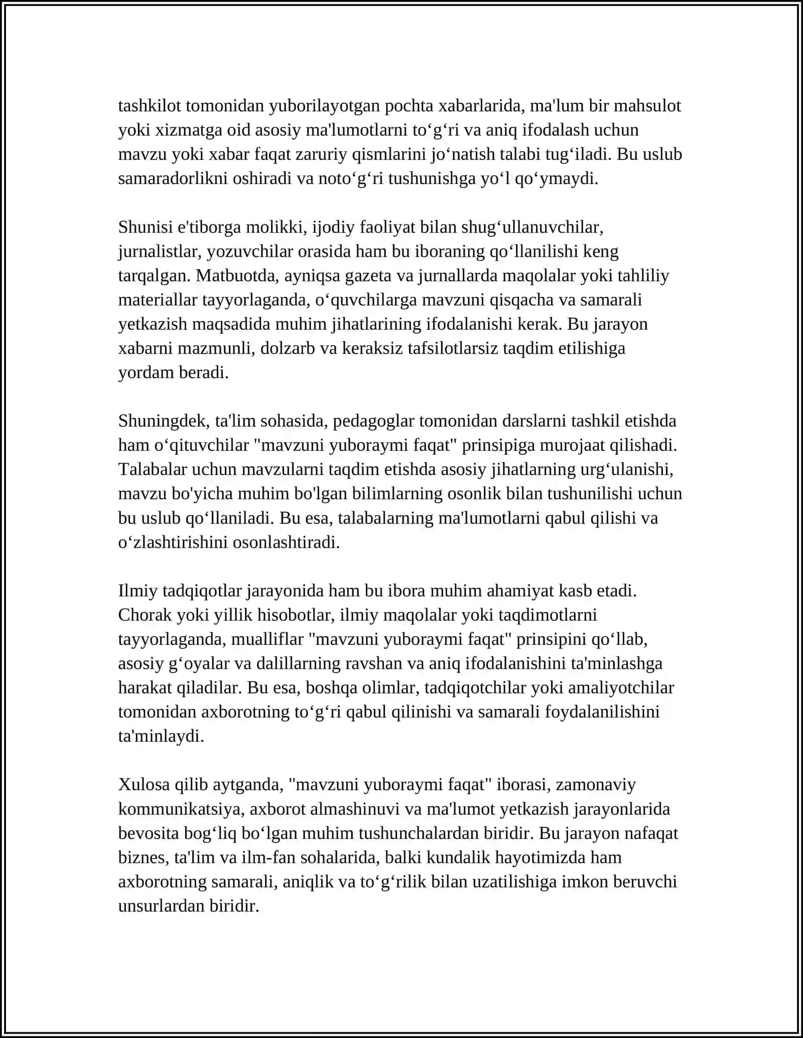 Yuboraymi Faqat 4