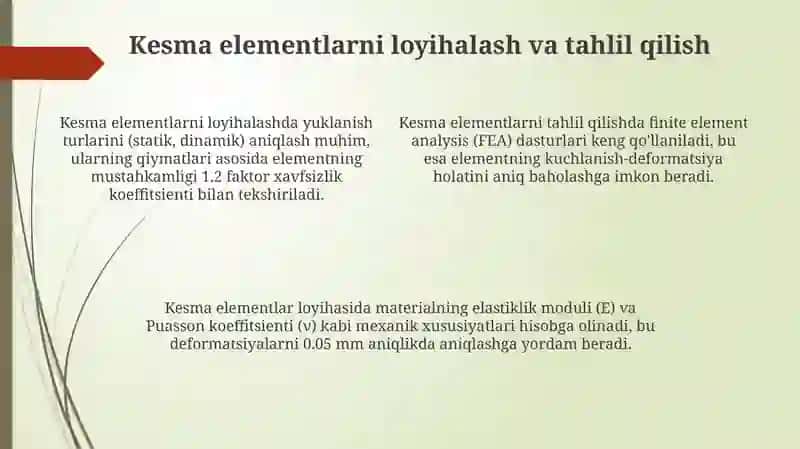 Kesma elementlar 4