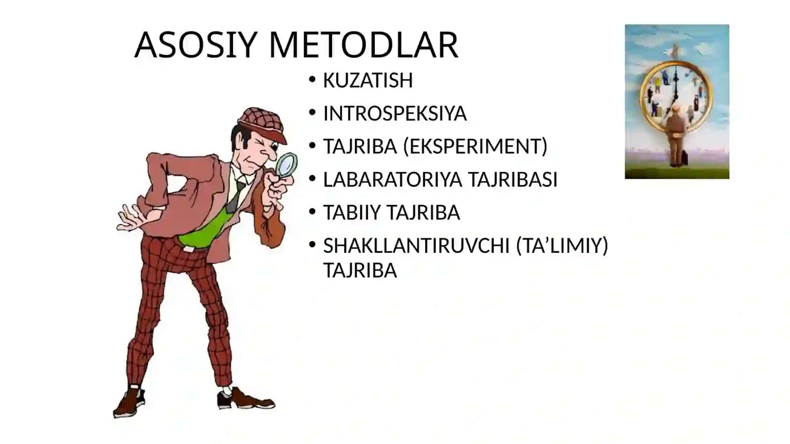 PSIXOLOGIYANING TARMOQLARI VATADQIQOT METODLARI 4
