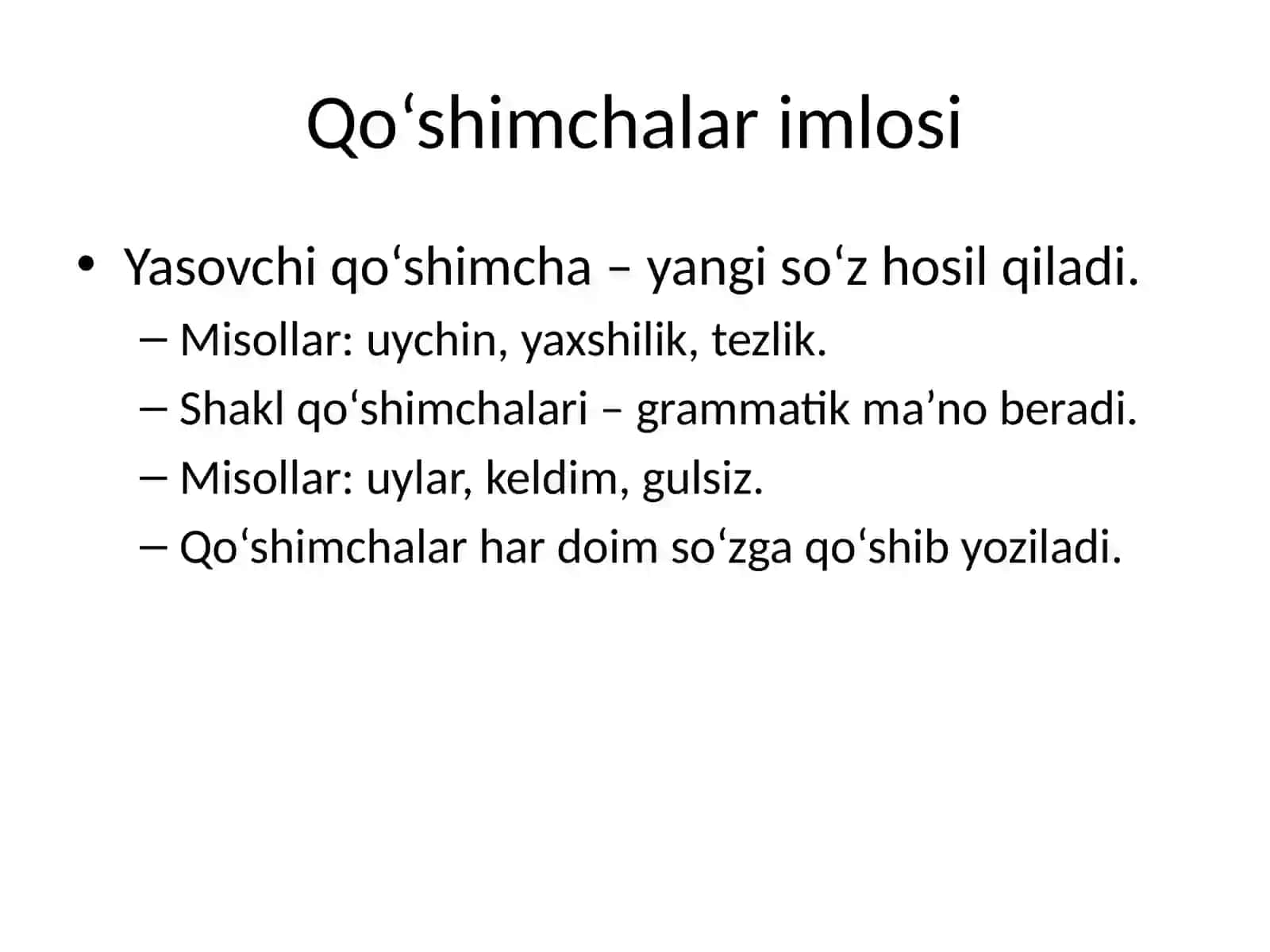 O'zbek tili imlo qoidalari 4