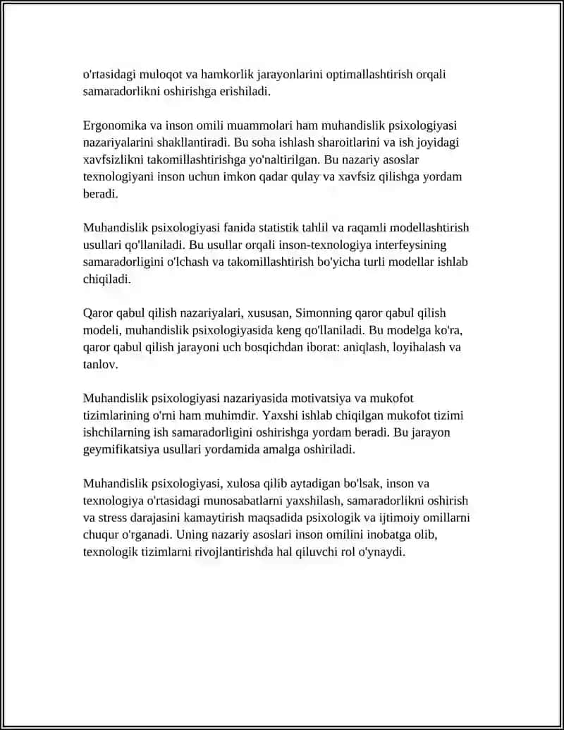 Muhandislik Psixologiyasi 4