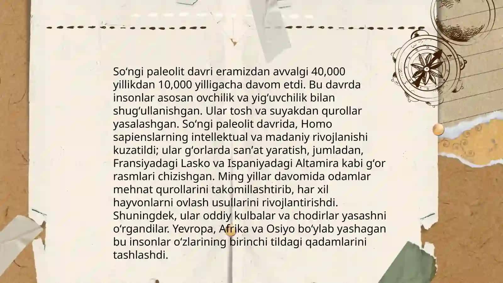 Soʻngi paleolit davri arxeologiyasi 4