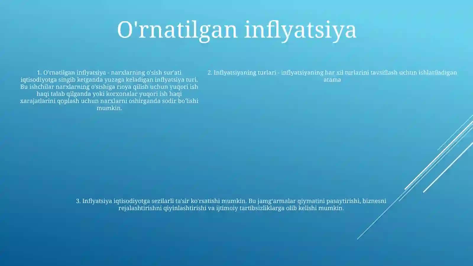 Inflyatsiyaning Turlari 4