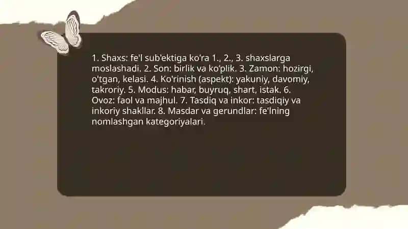 The verbs 4