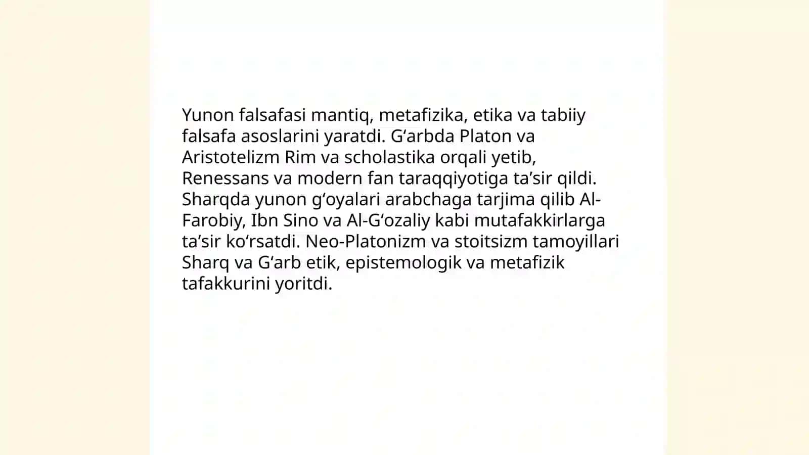 Falsafa fanidan taqdimot 4
