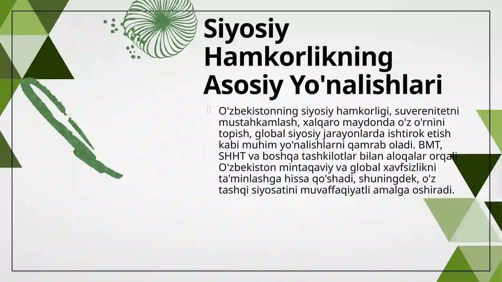 Oʻzbekistonning xalqaro tashkilotlar bilan hamkorlik aloqalari 4