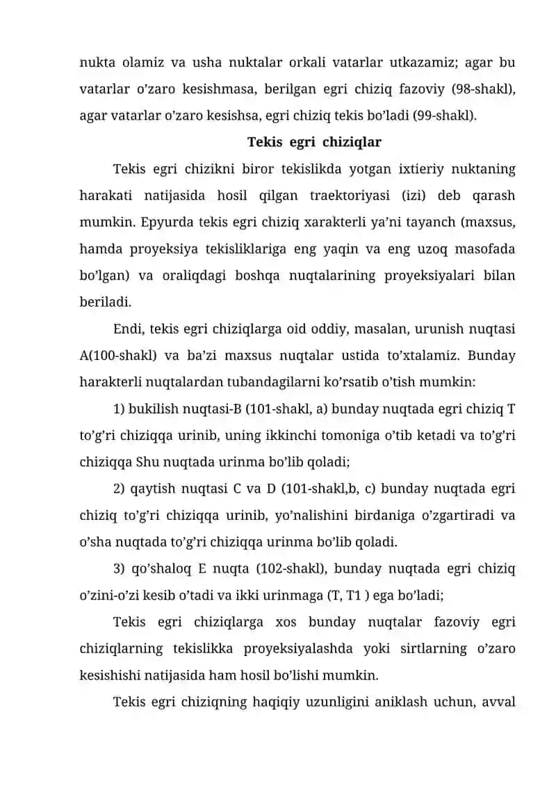 Egri chiziqli harakat 4