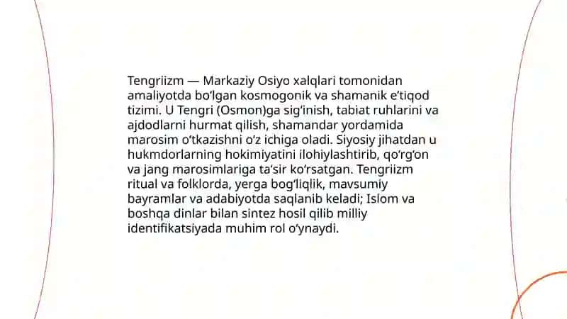 Milliy dinlar 4