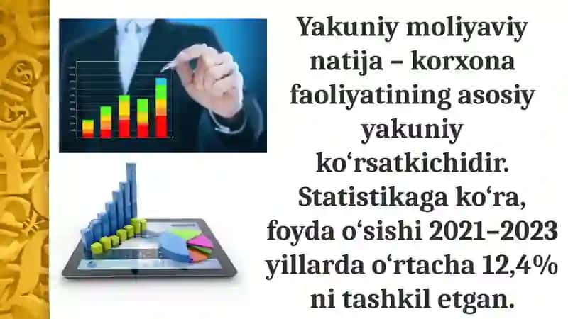 Yakuniymoliyaviynatijalarhisobi 4