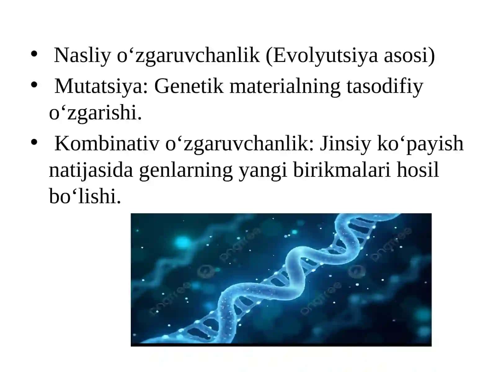 Evolyutsiyani rivojlantiruvchi omillar 4