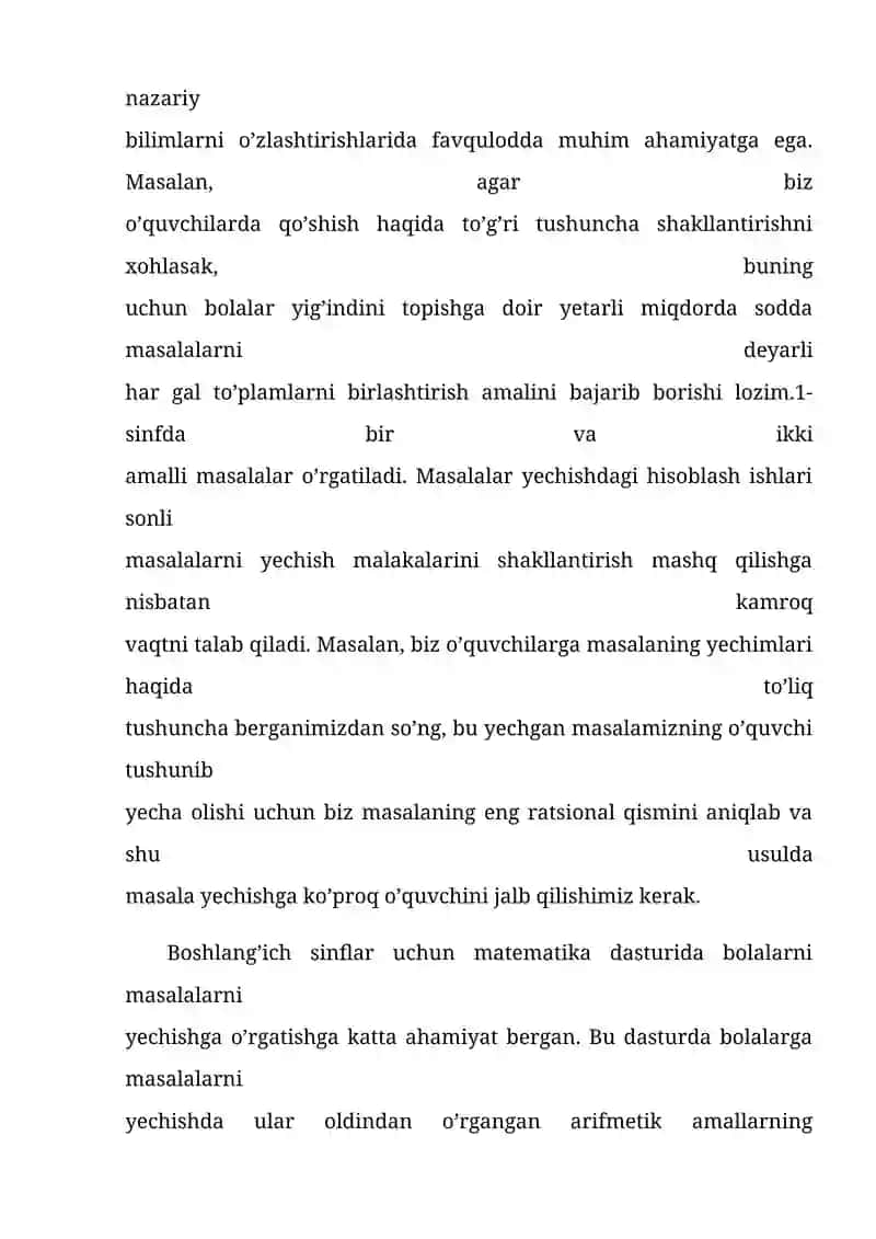 MASALALARNI TENGLAMA TUZIB YECHISH | KURS ISHI 4