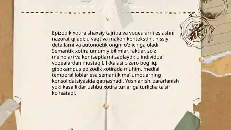 Xotira mavzusi 4