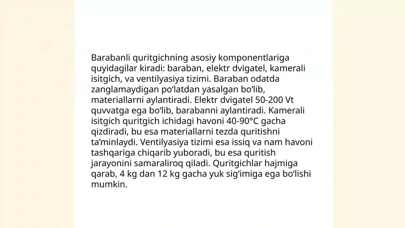 Barabanli quritgich uskunasi ishlash prinsipi 4