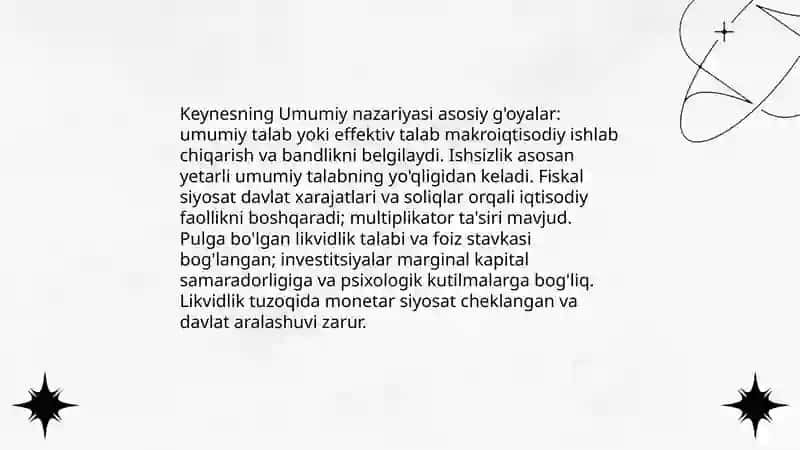 Keyns va keynschilik ta’limoti 4