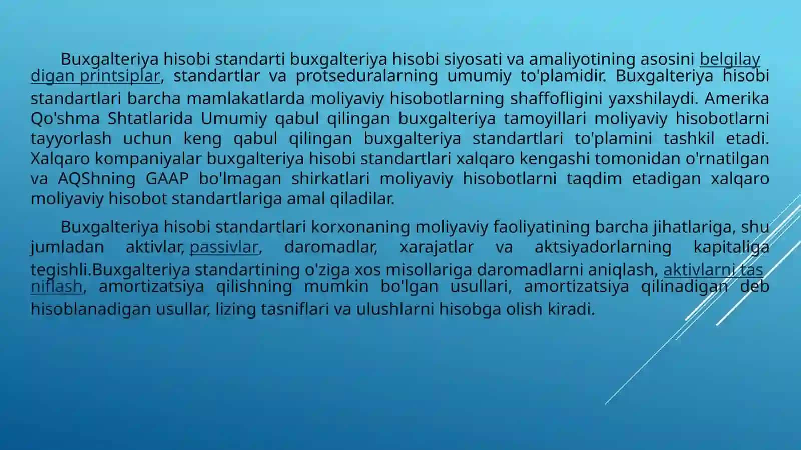 Buxgalteriya hisobini isloh qilish bosqichlari 4