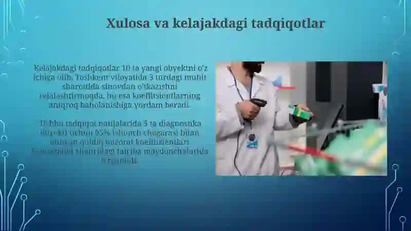 Diagnostic obektlar bo'yicha nazoratga yaroqlilik koeffitsintlarini qoldiq resuming aniqlash 4