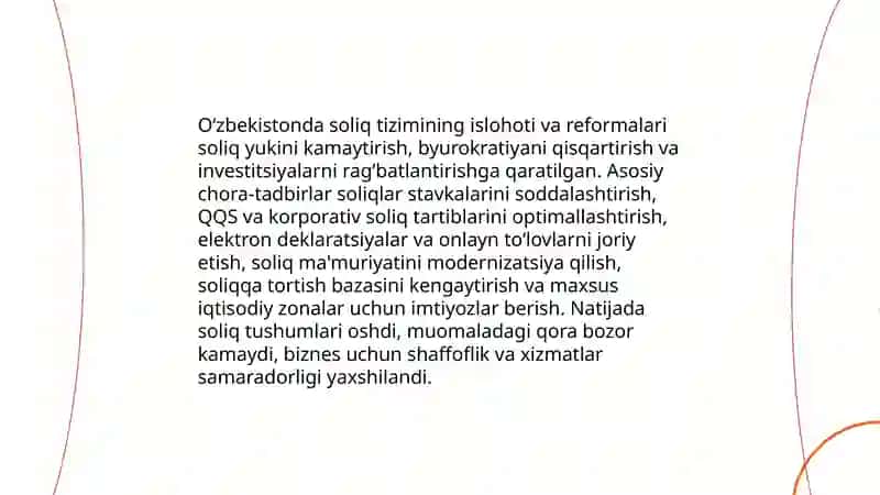 Oʻzbekiston soliq siyosati 4