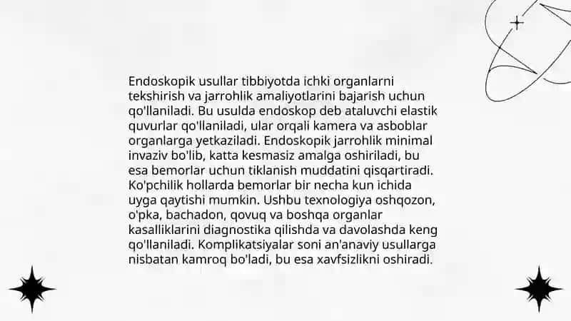 Xirurgiyada kichik invaziv aralashuvlar 4