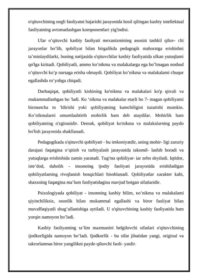 Qobilyatlarining Pedagogik Psixologik Tasnifi 4