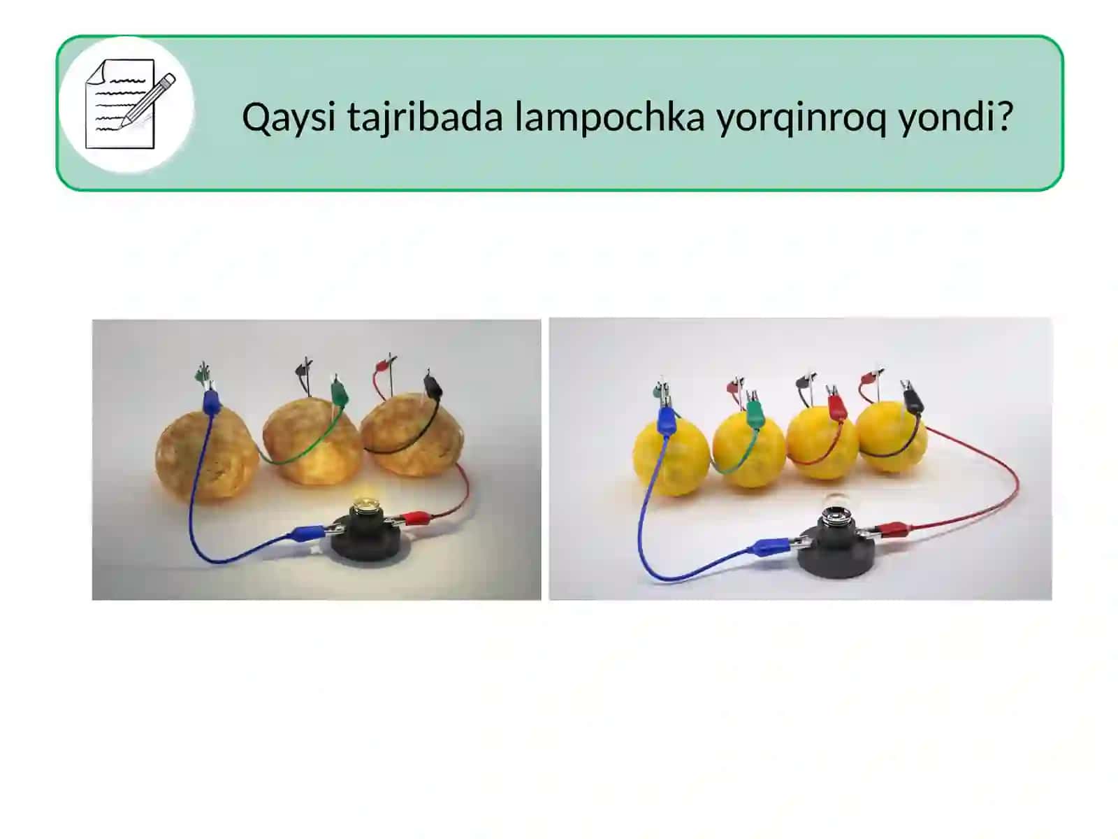 Mavzu.Meva va Sabzavotlardan Elektr Qilish 4