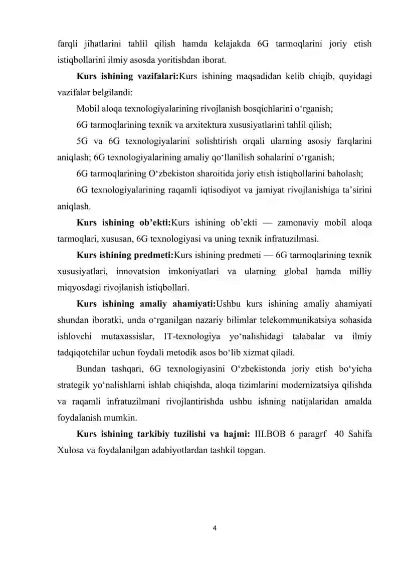 6G TARMOQLARINING TEXNIK XUSUSIYATLARI VA ISTIQBOLLARI 4