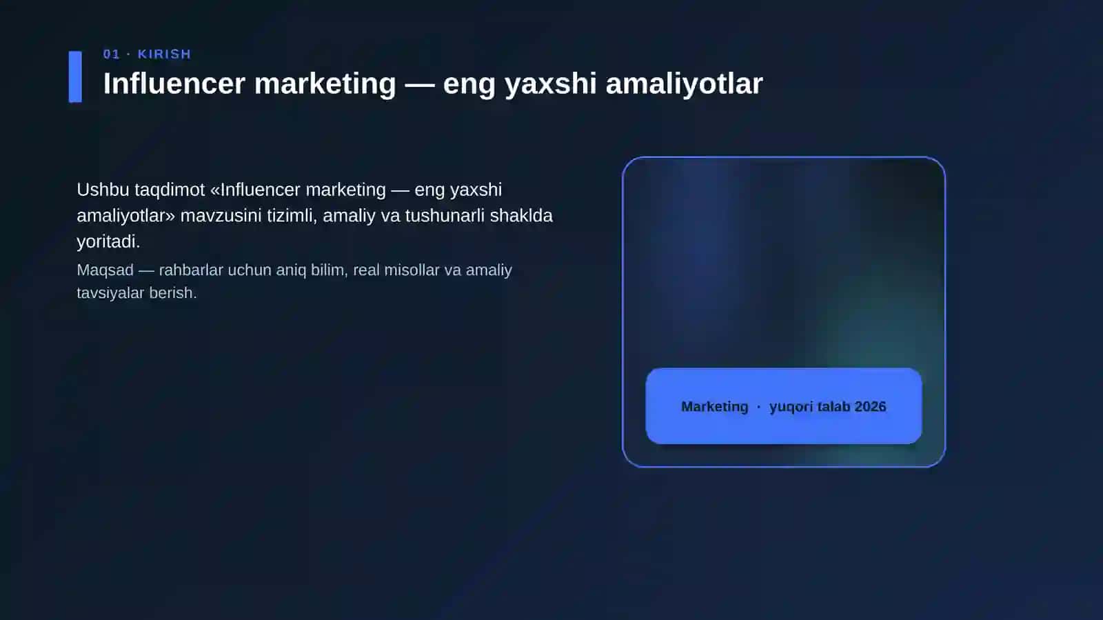 Influencer marketing — eng yaxshi amaliyotlar 4