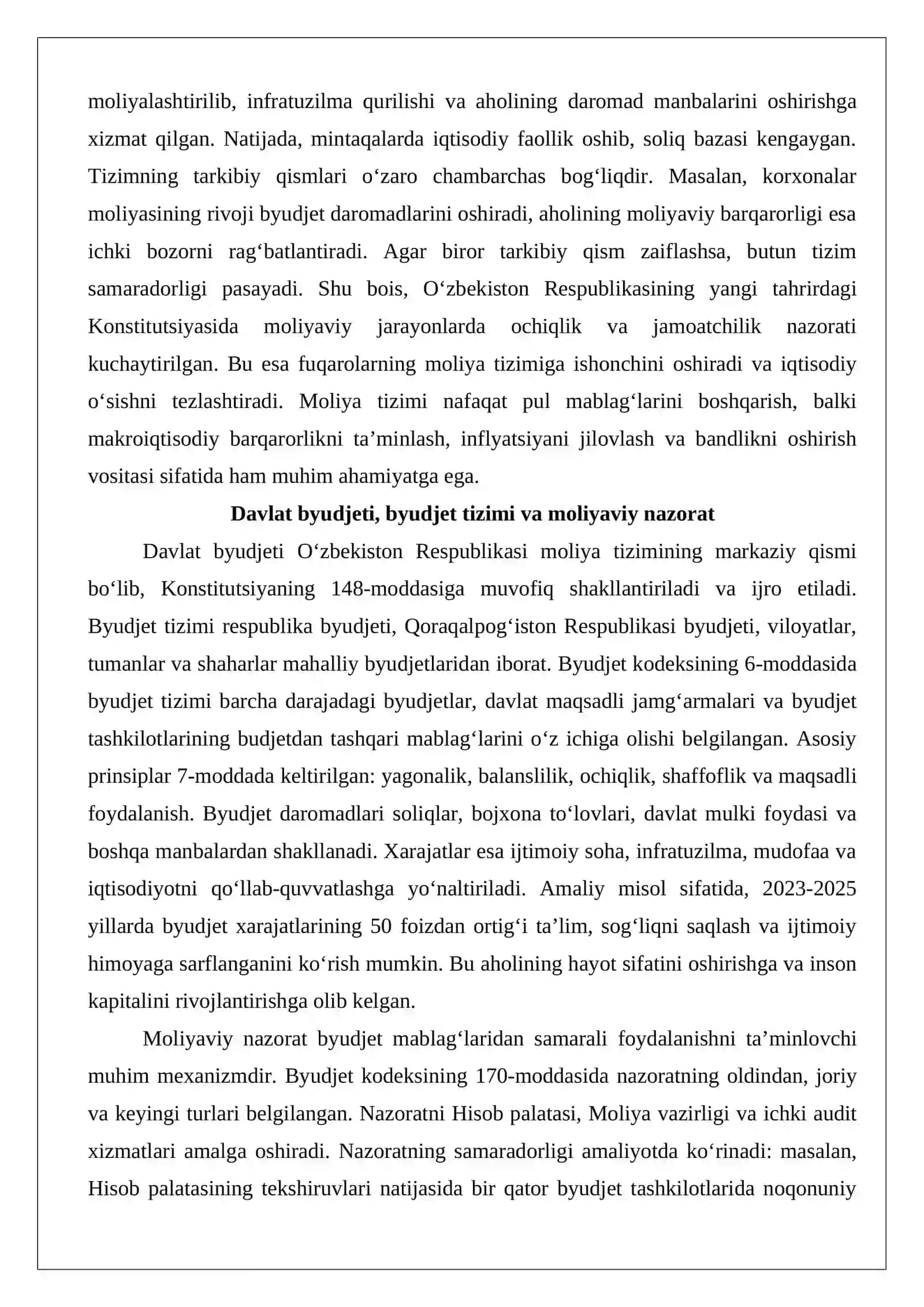 O‘zbekiston Respublikasida moliya, pul va bank tizimi 4