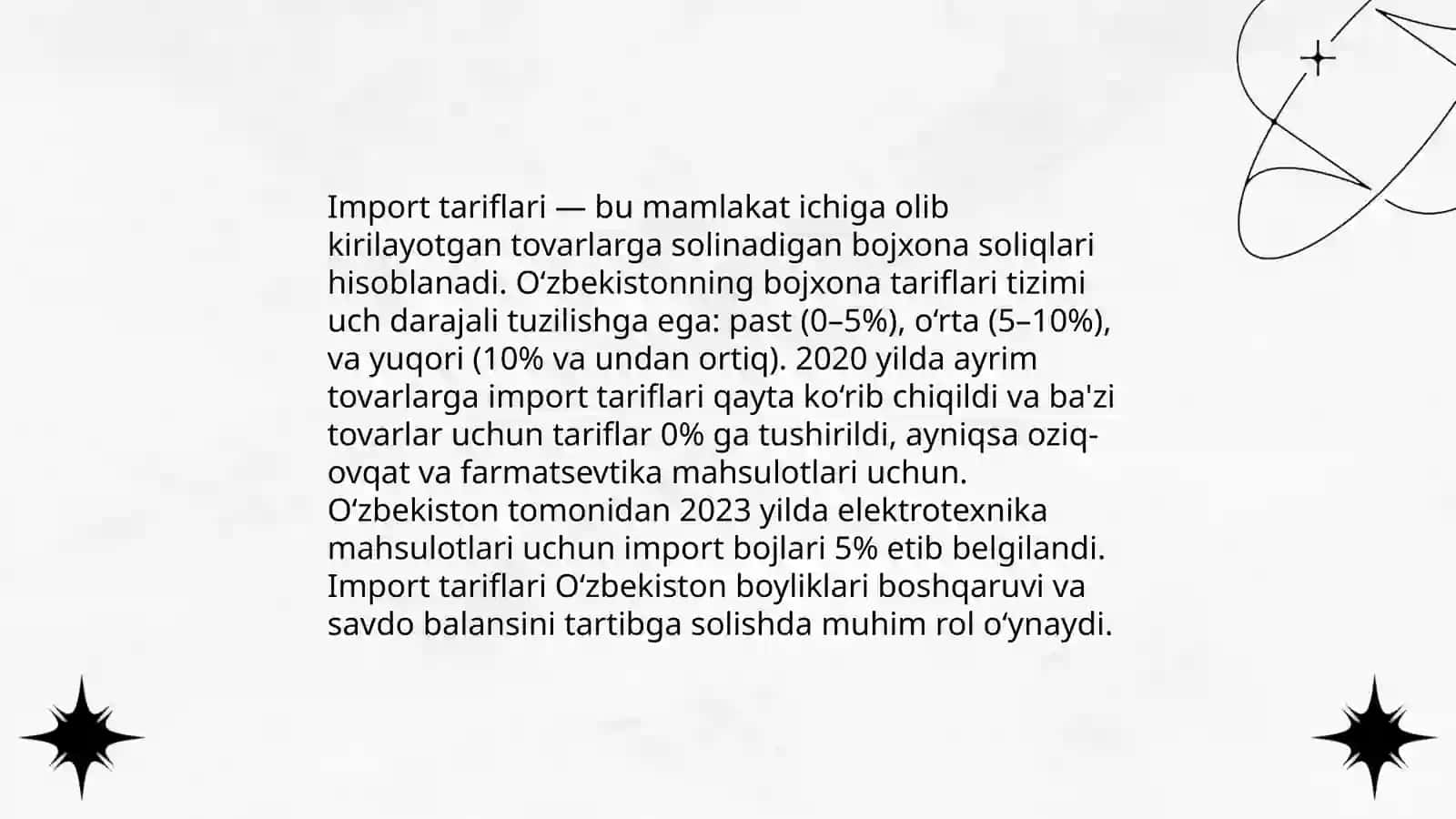 Bojxona tarifi siyosati 4