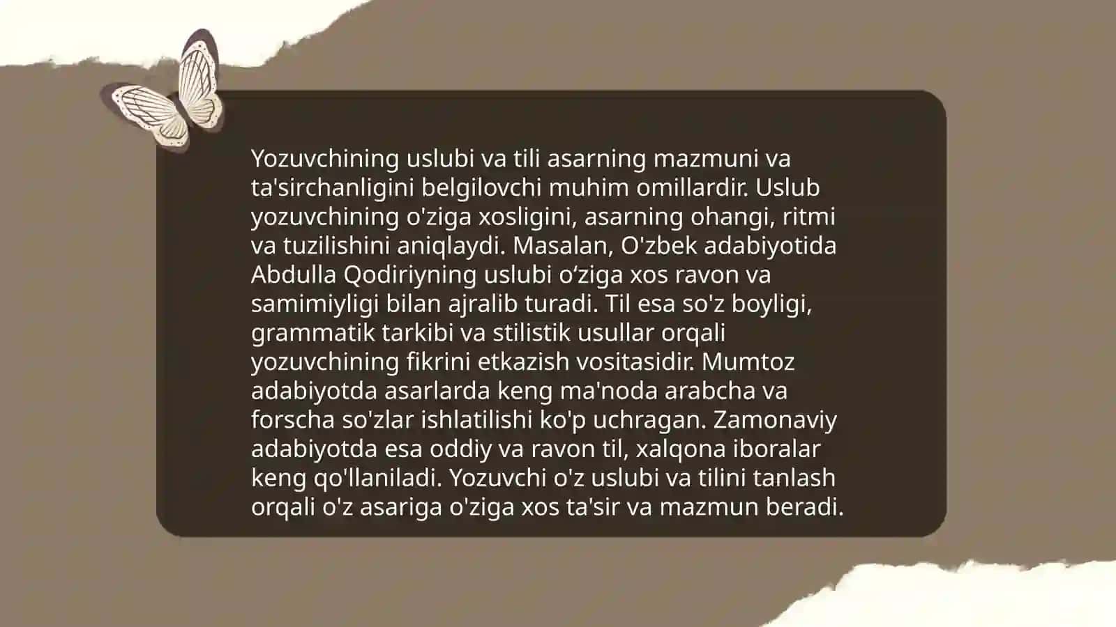 "Kitobning mazmuni va mavzusi" 4