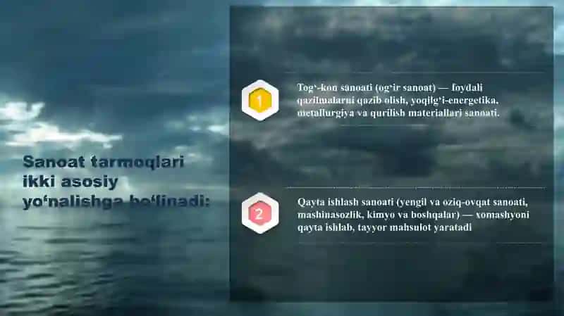 SANOAT TARMOQLARIDA ASOSIY KO’RSATKICHLAR DINAMIKASI 4