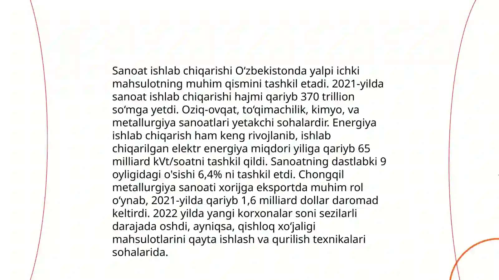 Sanoat statistikasi 4