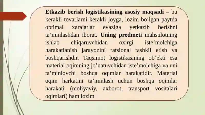 Ombor transport jarayonini baxolash 4