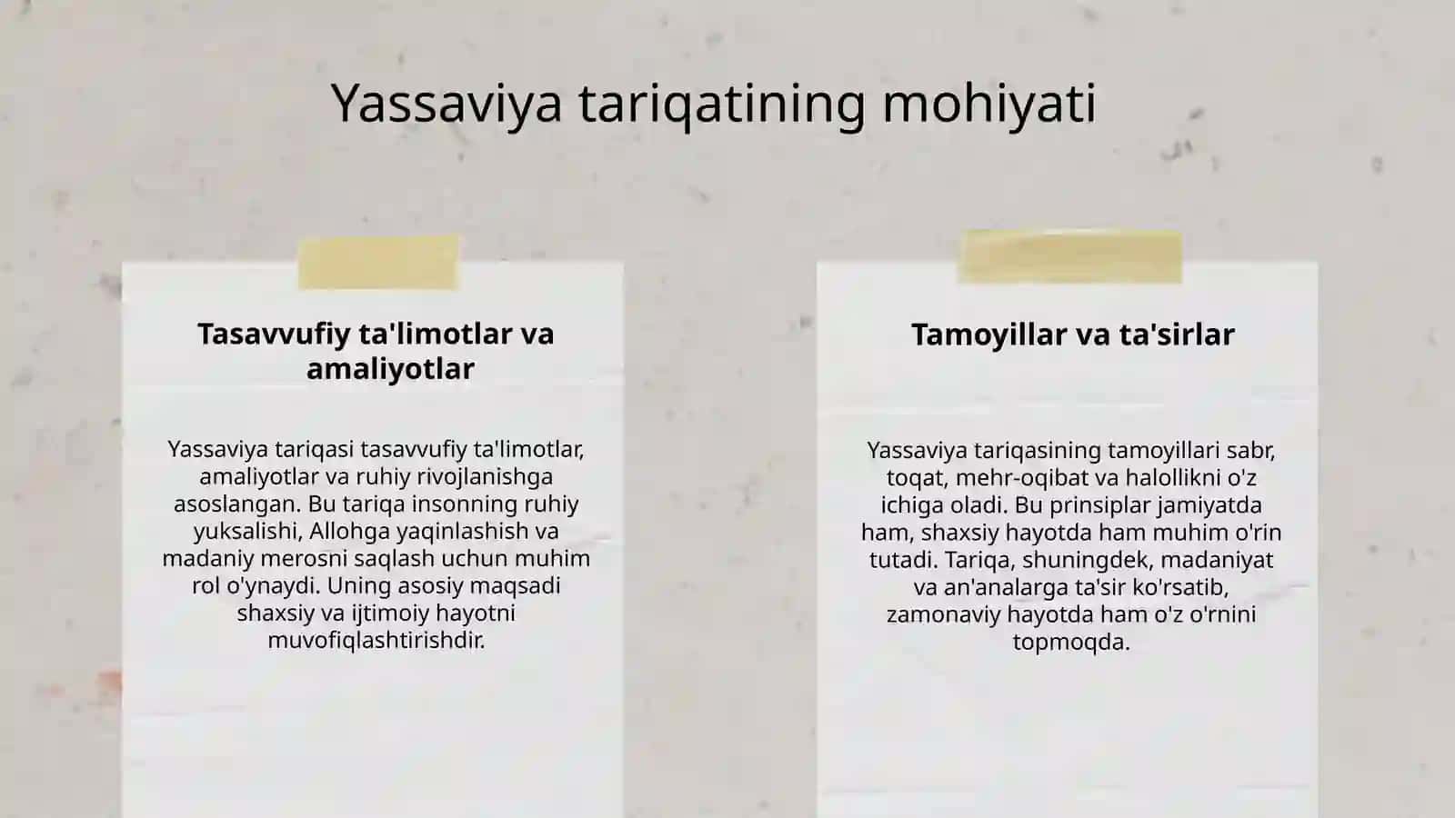 Yassaviya tariqatining mazmun-mohiyati 4