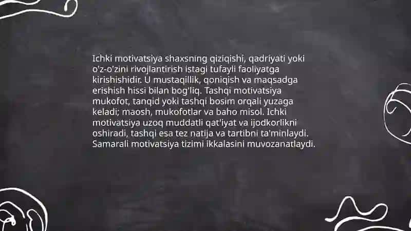 Faoliyat va motivatsiya 4