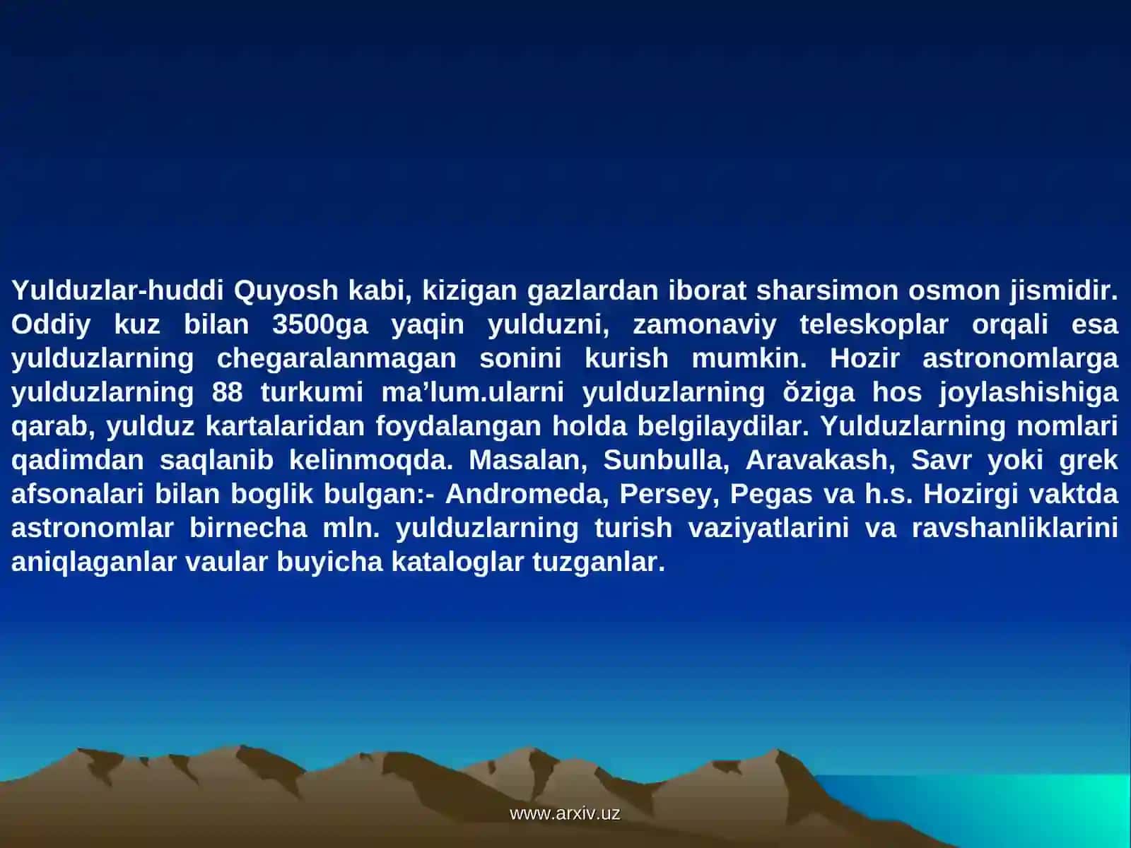 Koinot va yer tuzilishi 4