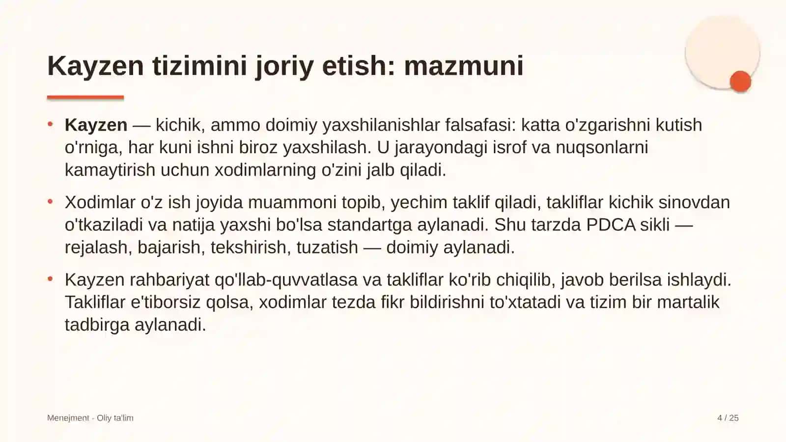 prezident maktablarida kayzen tizimini joriy etish 5735 4