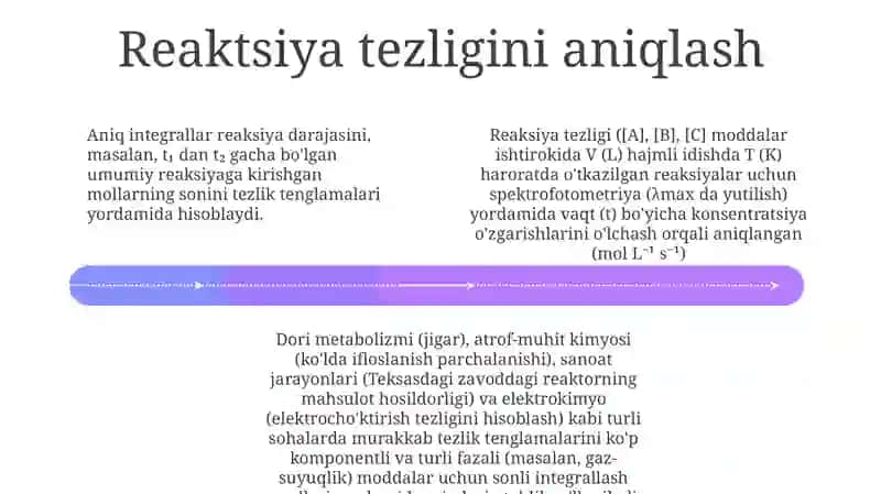 Aniqintegralning kimyoviy masalalarga tatbiqi Misollar bilan 4