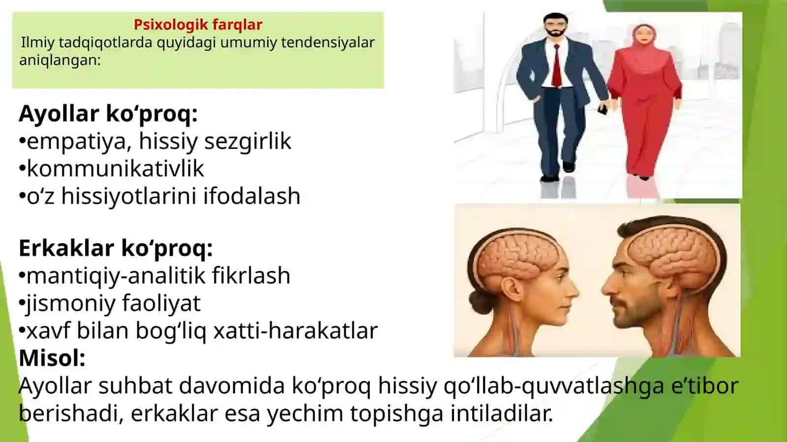 Gender farqlaripsixologiyasi,jinsiyxulq-atvor 4