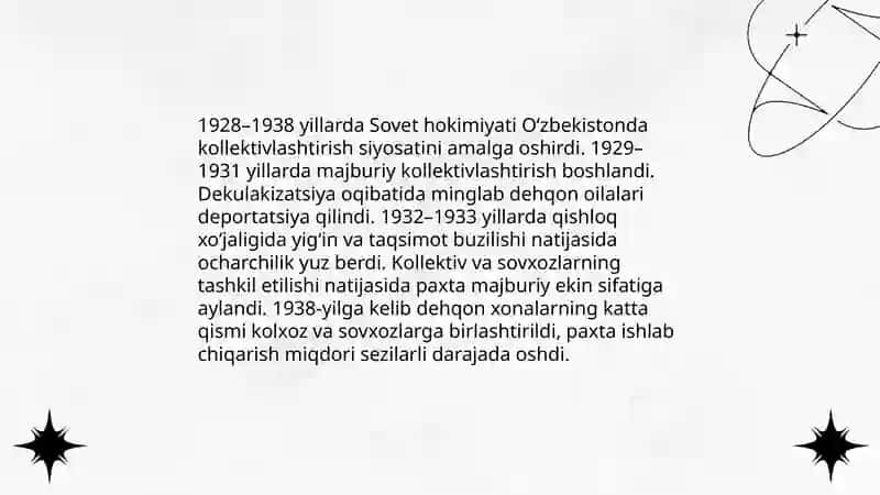 Sovet hokimiyatining O'zbekistonga o'rnatilishi 4