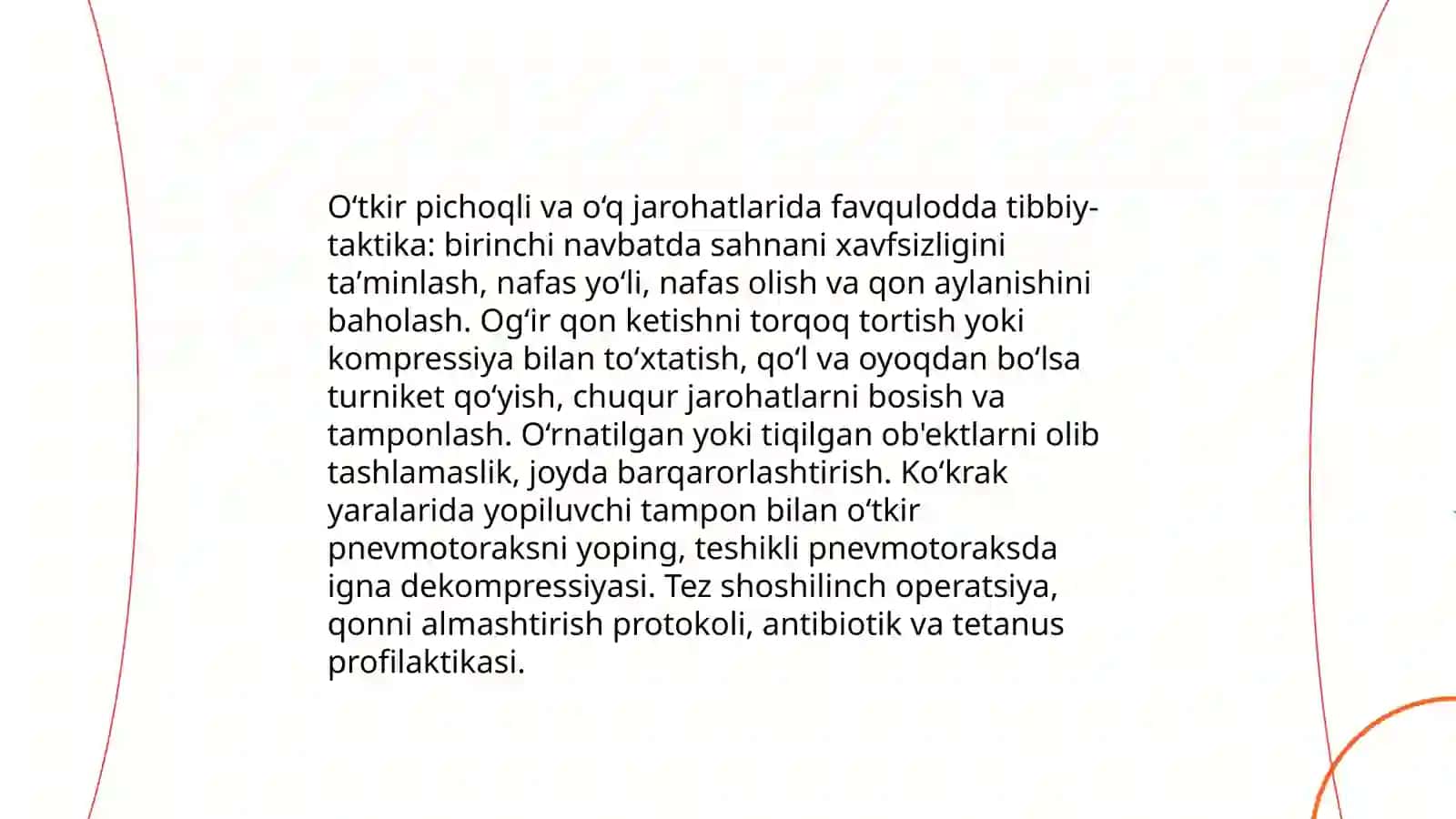 Favqulodda vaziyatlarda vujudga keluvchi jaroxatlanish o'choqlarining tibbiy-taktik tavsifi 4