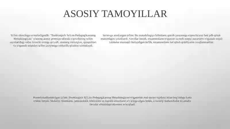 Bsohlanĝich Ta'Lim Pedagogikasining Metodologiyasi 4