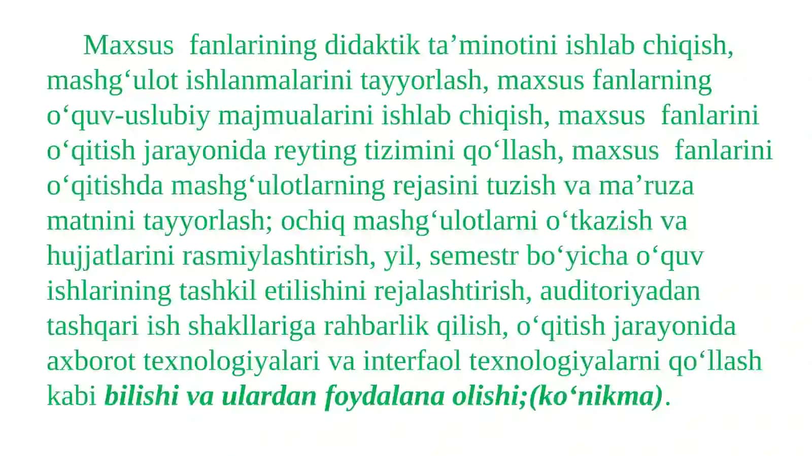 Maxsus Fanlarni O‘qitish Metodikasi 4